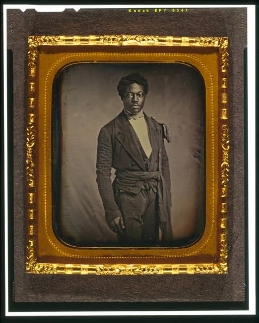 Daguerreotype of Chancy Brown, Sergeant at Arms of the Liberian Senate, by Augustus Washington