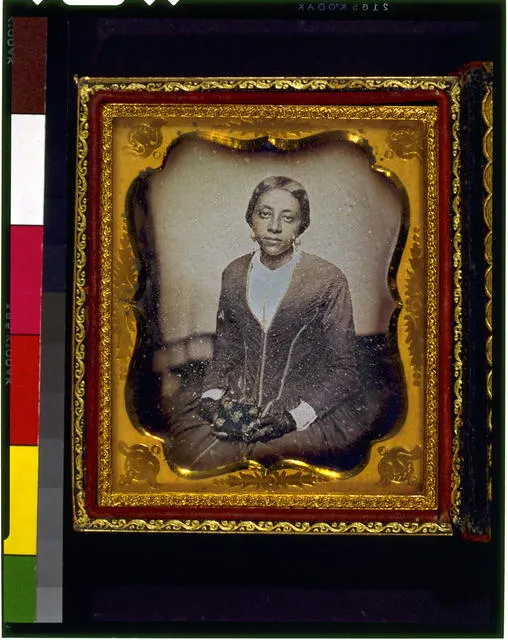 Daguerreotype of a woman probably identified as Sarah McGill Russwurm, by Augustus Washington, c. 1854-1855