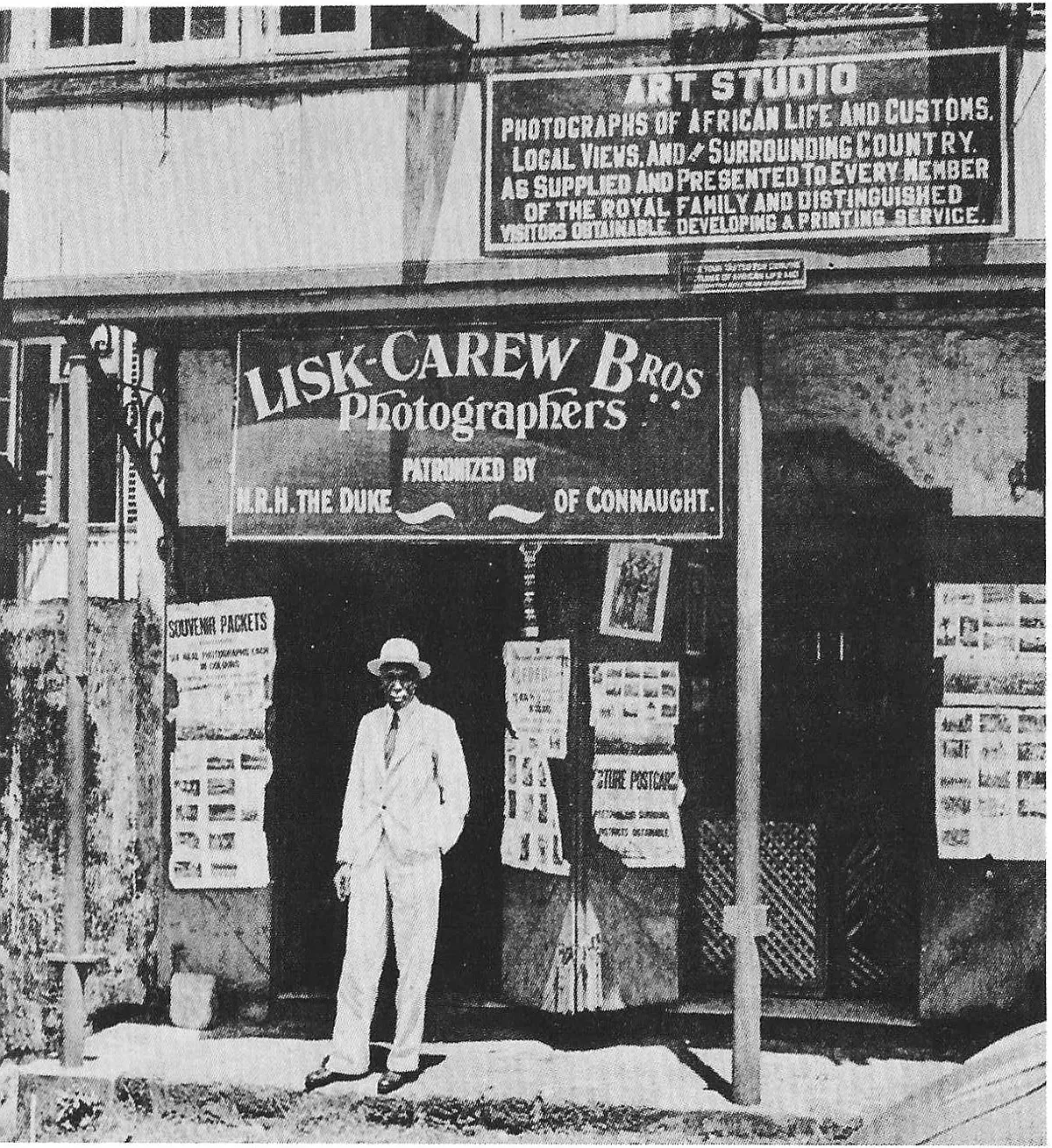 Façade du studio photographique des frères Lisk-Carew à Freetown, Sierra Leone
