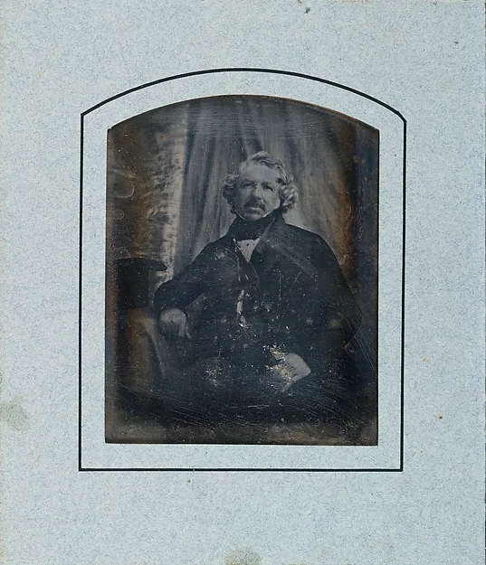 Anonyme Daguerreotypie-Porträt von Louis-Jacques-Mandé Daguerre, um 1844