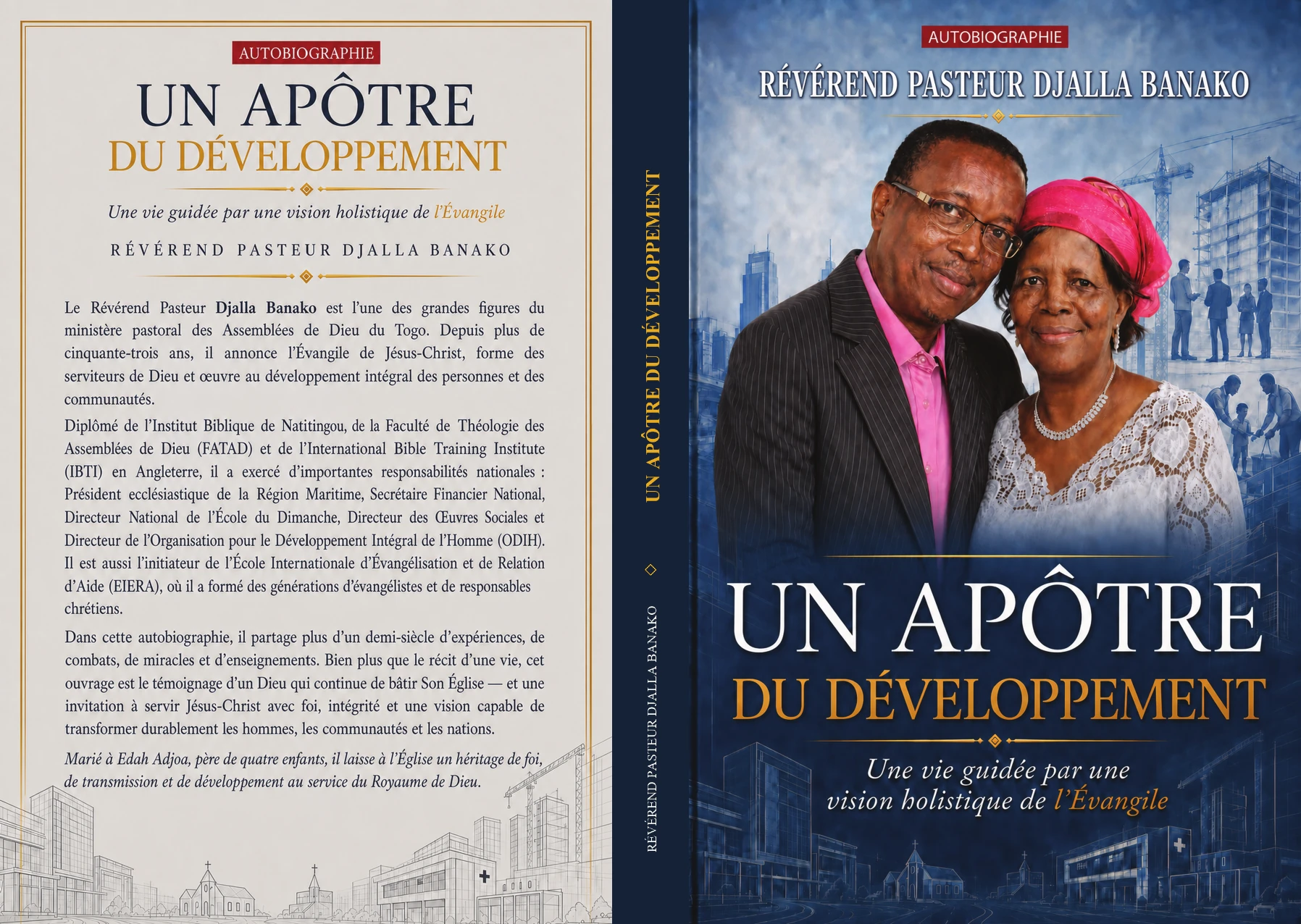 Couverture officielle complète du livre Un apôtre du développement